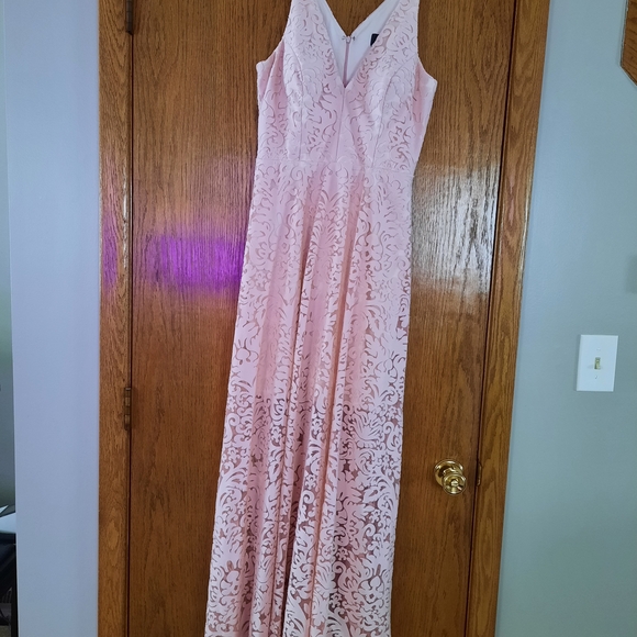 Xscape Dresses & Skirts - Elegant Pink Lace Dress